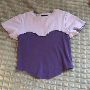 Purple cider crop top size small
